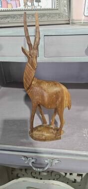 Vintage Kenya Hand Carved Antelope